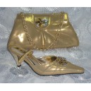 TSH22-Gold ITALIAN SHOE AND BAG