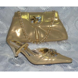 TSH22-Gold ITALIAN SHOE AND BAG