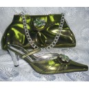 TSH22-Green ITALIAN SHOE AND BAG