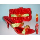 TSH-27 RED ITALIAN SHOE AND BAG