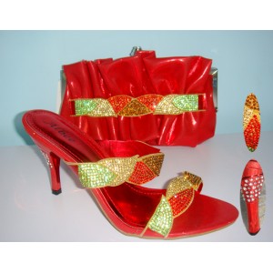 TSH-27 RED ITALIAN SHOE AND BAG