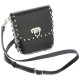 Diamond Plate Genuine Leather Biker Purse
