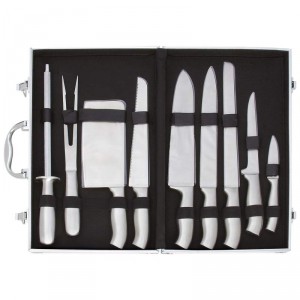 Slitzer 10pc Stainless Steel Cutlery Set in Case
