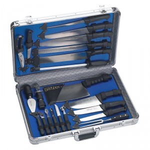 Slitzer 22pc Professional Chefs Cutlery Set in Case