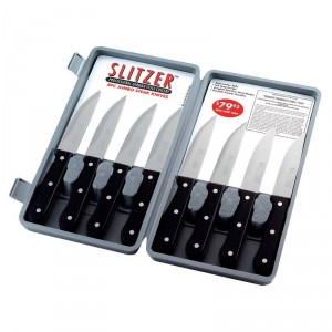 Slitzer 8pc Professional German-Style Jumbo Steak Knives