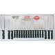 Diamond Cut 19pc Cutlery Set in White/Red Bow Box