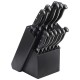 Slitzer Germany Forged Bolster 12pc Kitchen Cutlery Set with Wood Block 