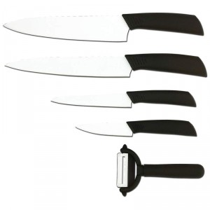 Slitzer 5pc Ceramic-Coated Cutlery Set