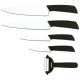 Slitzer 5pc Ceramic-Coated Cutlery Set