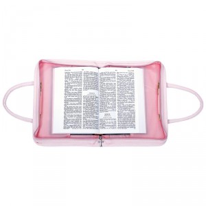 Gigi Chantal Pink Faux Alligator Bible Cover