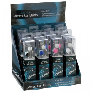 Mitaki-Japan 12pc Assorted Earbuds in Countertop Display