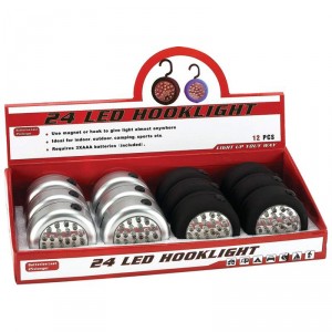 Mitaki-Japan 12pc 24-Bulb LED Hook Lights in Countertop Display