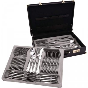 Sterlingcraft High-Quality, Heavy-Gauge Stainless Steel 72pc Flatware and Hostess Set