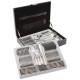 Sterlingcraft High-Quality, Heavy-Gauge Stainless Steel 72pc Flatware and Hostess Set with Gold Trim