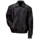 Gianni Collani Men&rs Solid Genuine Leather Bomber-Style Jacket