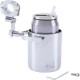 Diamond Plate Stainless Steel Motorcycle Cup Holder and Vacuum Bottle