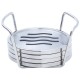 5pc Stainless Steel Coaster Set