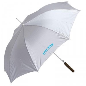 All-Weather 48 Silver Super-Cool, Auto-Open Umbrella