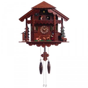 Kassel Cuckoo Clock with Multiple Moving Figures