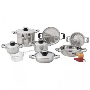 Chefs Secret 13pc Stainless Steel Cookware Set