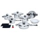 Chefs Secret 16pc 7-Ply, High-Quality, Heavy-Gauge Stainless Steel Cookware Set