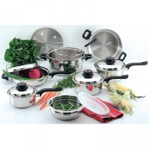 Chefs Secret 15pc 12-Element T304 Stainless Steel Cookware