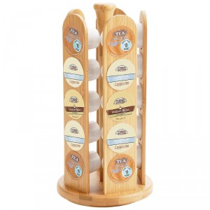 HealthSmart Rotating Bamboo 25-Cup Rack