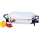 Precise Heat 16 Rectangular T304 Stainless Steel Electric Skillet with Dome Cover