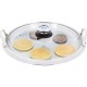 Chefs Secret by Maxam Large 12-Element High-Quality Stainless Steel Round Griddle with See-Thru Glass Cover