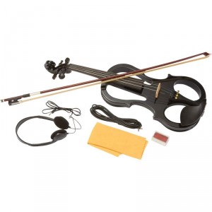 Maxam Full Size Electric Violin with Case and Bow