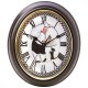 Brookwood Oval-Shaped Baker Wall Clock