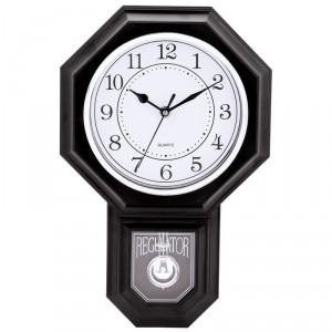 Brookwood Regulator-Shaped Wall Clock