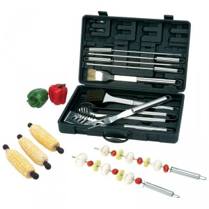 Chefmaster 20pc Stainless Steel Barbeque Tool Set