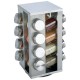 Chefs Secret 16-Jar Stainless Steel Rotating Spice Rack