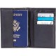 Embassy Solid Genuine Leather Passport Cover with RFID Security
