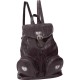 Embassy Italian Stone Design Brown Genuine Leather Backpack Purse