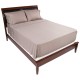 Luxury Home MD Collection Taupe Microfiber Queen Size Sheet Set