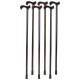 Classic Safari 6pc Redwood Walking Stick Set