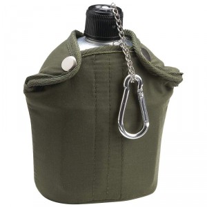 Maxam 32oz Aluminum Canteen with Cover and Cup