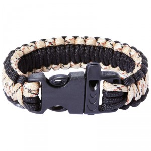 Maxam 9 Desert Camo and Black Paracord Bracelet