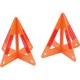 Maxam 2pc Set of 3-D Roadside Hazard Triangles
