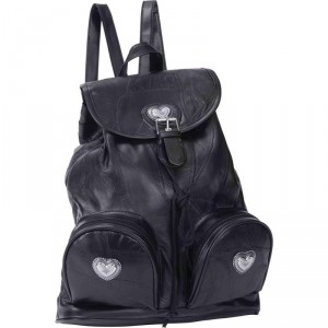 Embassy Italian Stone Design Genuine Leather Backpack Purse