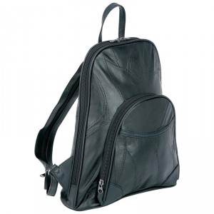 Embassy Italian Stone Design Genuine Lambskin Leather Backpack/Purse