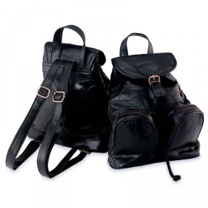 Maxam Italian Mosaic Design Genuine Lambskin Leather Backpack/Purse