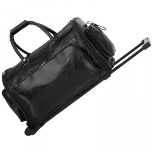 Embassy Italian Stone Design Genuine Leather 21 Folding Trolley/Tote Bag