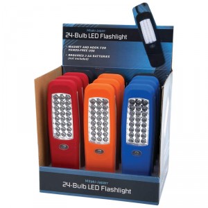 Mitaki-Japan 12pc 24-Bulb LED Flashlights in Countertop Display