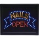Mitaki-Japan NAILS/OPEN Programmed LED Sign