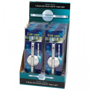 Mitaki-Japan 12pc 4-Bulb LED, Multi-Use 9 Tube Lights in Countertop Display