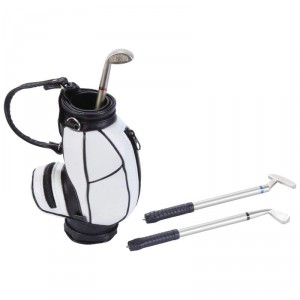 LDavinchi Mini Golf Bag with 3 Club-Shaped Pens