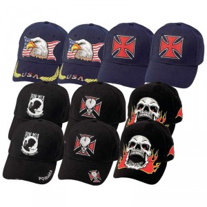Diamond Plate 10pc Ball Cap Set with Embroidered Designs